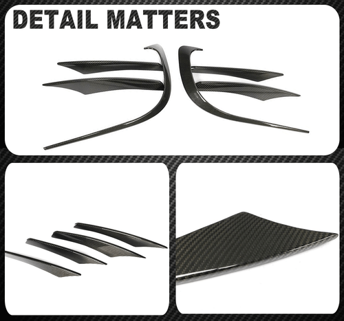 Divisor de aletas delanteras de carbono Canards se adapta a Mercedes C257 CLS400 550 2018-21 - Imagen 11 de 11