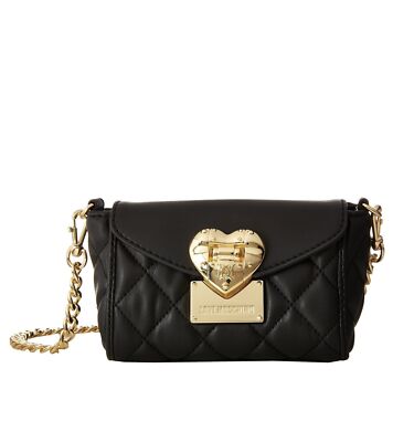 LOVE MOSCHINO Damen Women Mini Tasche Clutches Abendtasche Schwarz KLEIN !!Black