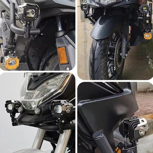 Motorcycle Light Stand with Adjustable Pipe Clamp for Easy Installation - Picture 7 of 12