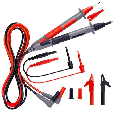 Soft Silicone Electrician Test Leads Kit CAT III 1000V & CAT IV 600V with All...