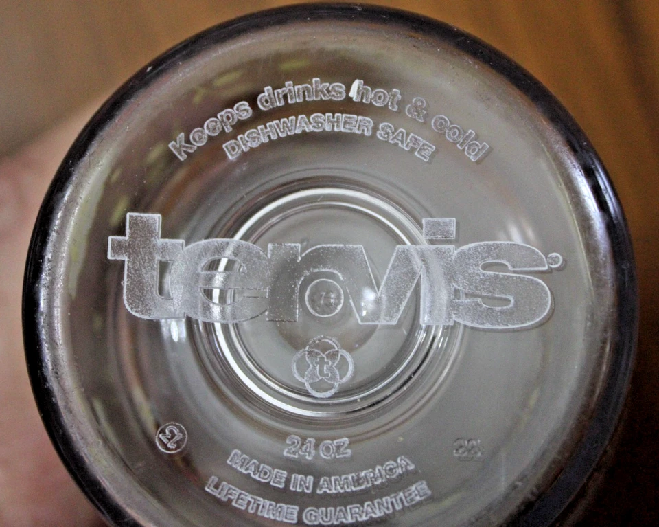 Vaso de vidrio aislante Tervis 24 OZ con tapa libélula floral garantía de por vida Foto 4 de 4