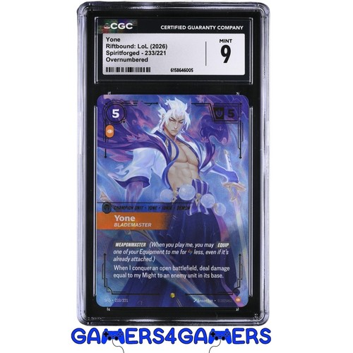 Yone, Blademaster graded CGC 9 for sale on eBay
