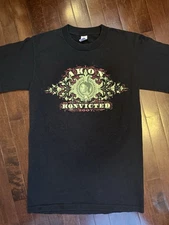 2007 Akon Konvicted Black Tour Shirt Small. Rap Hip Hop R&B
