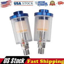 A Kit Of Spray Gun 14 Air Line Mini Filter Water Trap Clear Painting Moisture