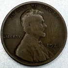 1923 S Lincoln Wheat Cent Coin VG 1c Bronze US Penny Very Good Condition -ST687