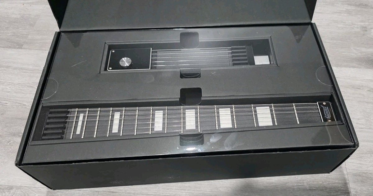 Jammy JG-001 Midi 6 String Electric Travel Guitar - Black for sale