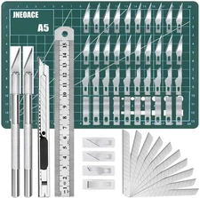 Jneoace Exacto Knife Precision Carving Craft Hobby Knife Kit with 40 PCS Exacto 