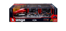 Bburago 1:43 Deluxe Paddock Set Red Bull Racing 3x F1 Cars Pit Crew NEW 20pc Set