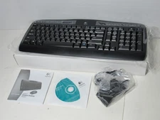 Logitech Wireless Desktop MK300 Keyboard & USB Dongle New Open Box -No Mouse