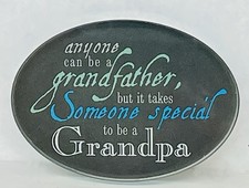 GLASS PAPER WEIGHT FOR GRANDPA