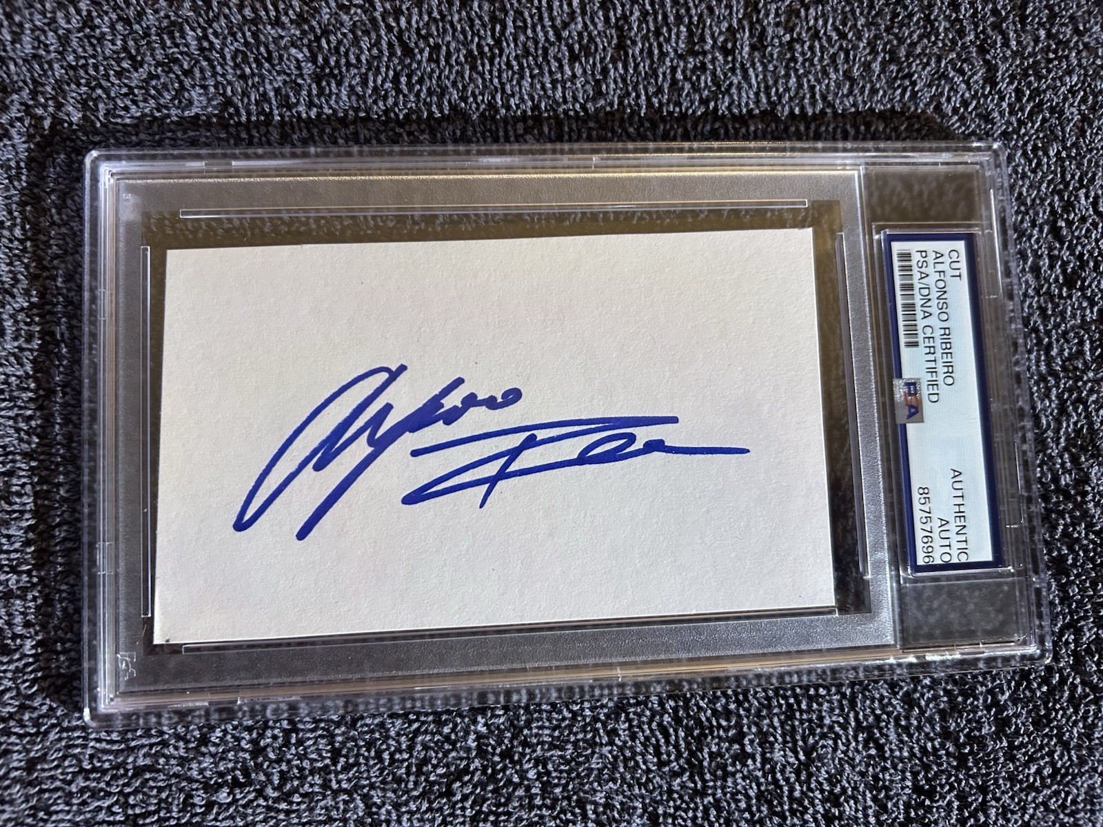 Alfonso Ribeiro Signed Index Card Cut PSA/DNA Fresh Prince Of Bel Air