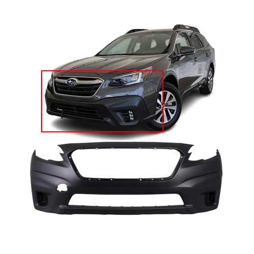 Black Front Bumper Cover For 2020-2022 Subaru Outback SU1000192