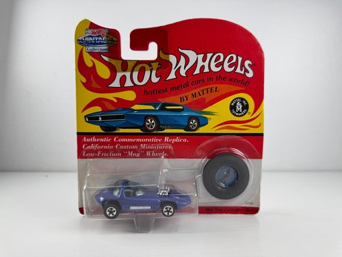 Hot Wheels 25th Anniversary Silhouette Purple Redline Replica w Button Diecast
