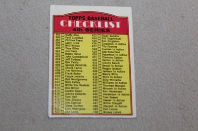 1972 TOPPS Baseball Card Complete Finish Fill List Set UPick #333-785 HI NUMBERS