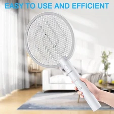 Electric Fly Swatter & Mosquito Killer Lamp with 3000V Indoor Outdoor 2 Pack