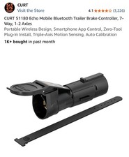 Curt 51180echo Mobile Bluetooth Trailer Brake Controller 7-way Curt 51180echo Mobile Bluetooth Trailer Brake Controller 7-way
