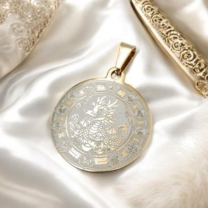 Authentic Dragon Necklace Chinese Zodiac Animal Amulet Jewelry S139
