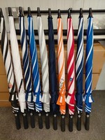 Large Golf Umbrellas - Windproof Fiberglass - Various Colours with Random Logos