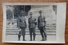 Altes Foto Feldgendarmerie Streifendienst Italien / Rom / Piazza del Popolo