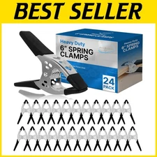 Photography Backdrop Clamps - 24 Pack Black Spring Clips