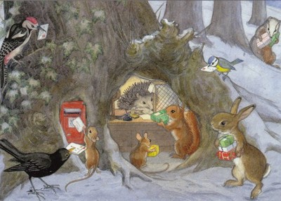 Postkarte: Molly Brett - Weihnachtspostamt