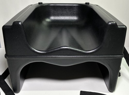 Dual-Height Booster Seat Polyethylene Black Lancaster Table & Seating