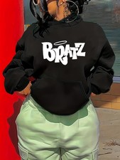 Women'S Printed Fashion Hoodie, Comfortable Fleece Lined Pullover with Kangaroo