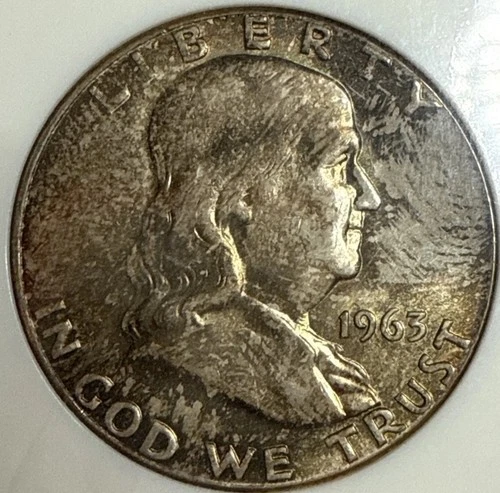 1963 - Ben Franklin Silver Half Dollar 50c - NGC MS65 Exact Coin Imaged