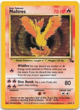 Fossil #12/62 Moltres Holo LP on eBay