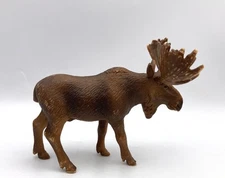 Schleich Male BULL MOOSE 2002 Retired Wildlife Animal Figure 14310