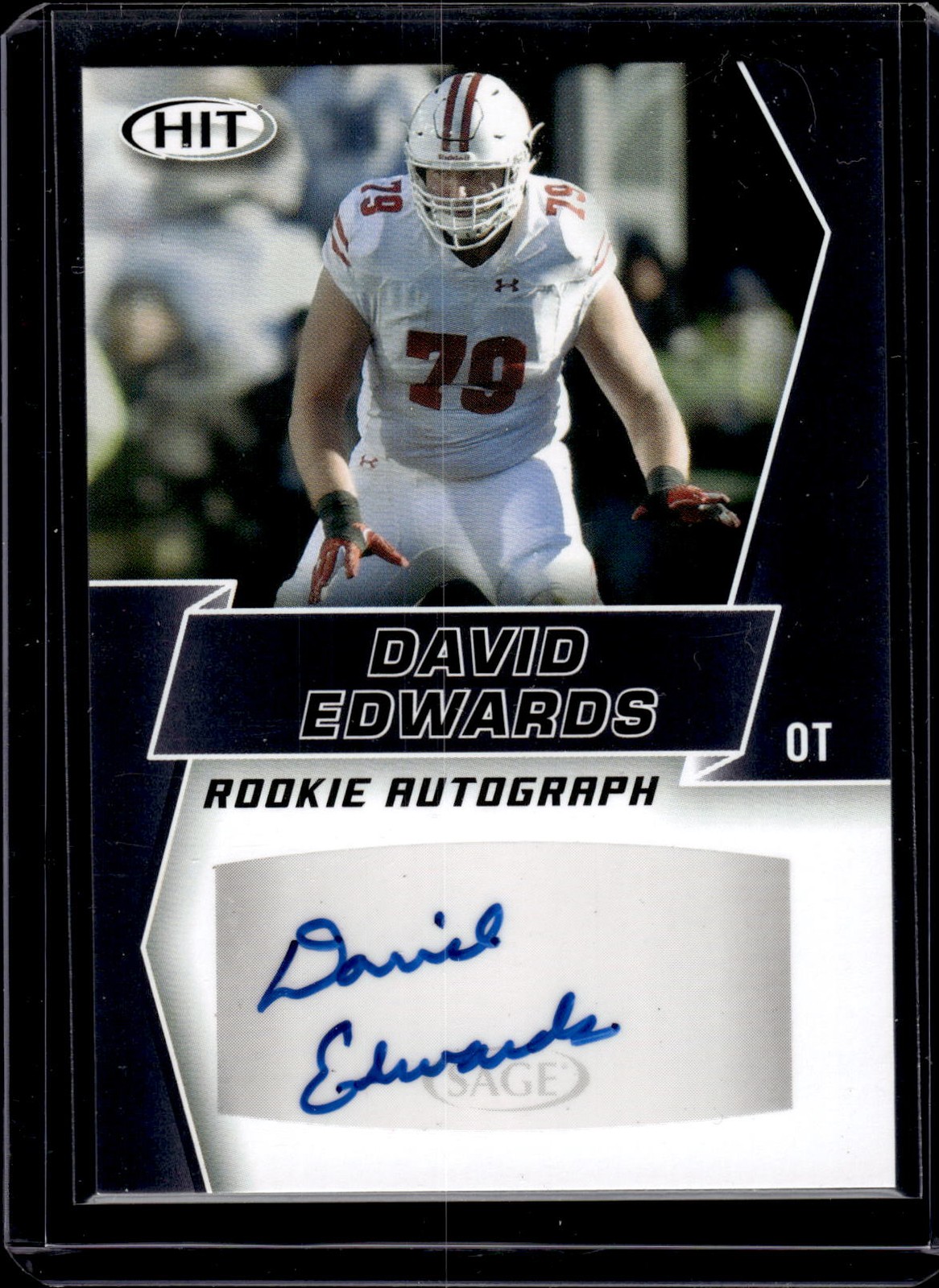 David Edwards SA-GE Hit Rookie Autograph #A29 Base