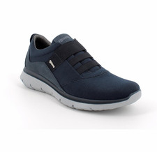 IGI&CO Scarpa sneakers pelle tessuto blu elastico 3619300 41 44 saldi