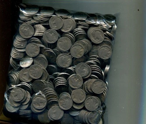 BUFFALO NICKEL NO DATE DATELESS LOT OF 1152