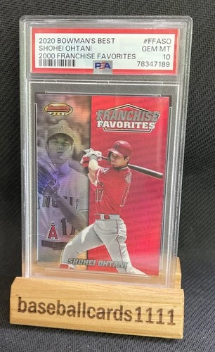 2020 BOWMAN'S BEST 2000 FRANCHISE FAVORITES #FFASO SHOHEI OHTANI PSA 10 B8