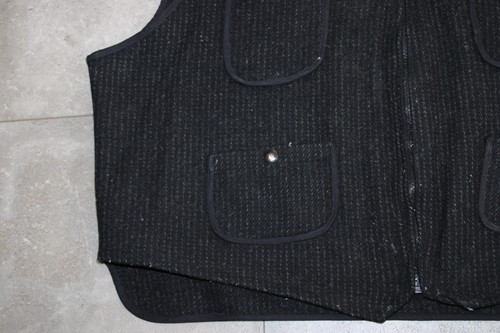 Vintage Woolrich Weste Herren 2XL Schwarz Wolle Knopfleiste Outdoor Arbeitskleidung - Bild 11 von 19