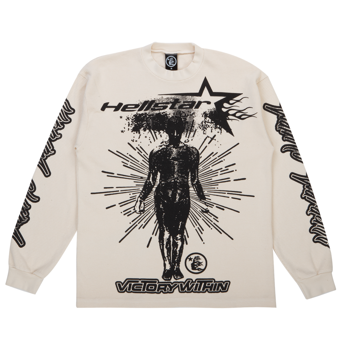 Hellstar Victory Within Thermal Long Sleeve Cream Size Large