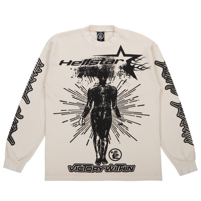 Hellstar Victory Within Thermal Long Sleeve Cream Size Large