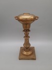 Antique Brass Astral Solar Oil Lamp Font Base Kerosene Conversion W/ 5" Fitter  — photo 1