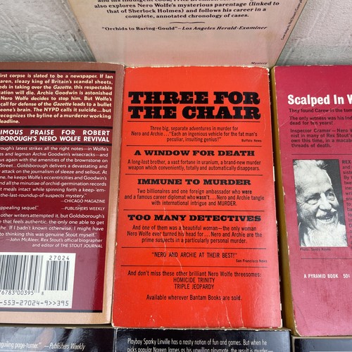 Rex Stout, Robert Goldsborough Etc Lot 7 VTG PB Nero Wolfe Series Mystery Books - Picture 16 of 24