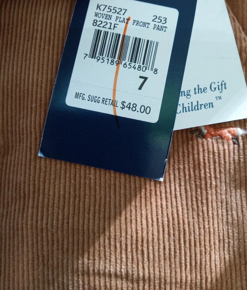 Kitestrings мальчика сплетенный передние брюки Fox мотив размер 7 - Изображение 2 из 4