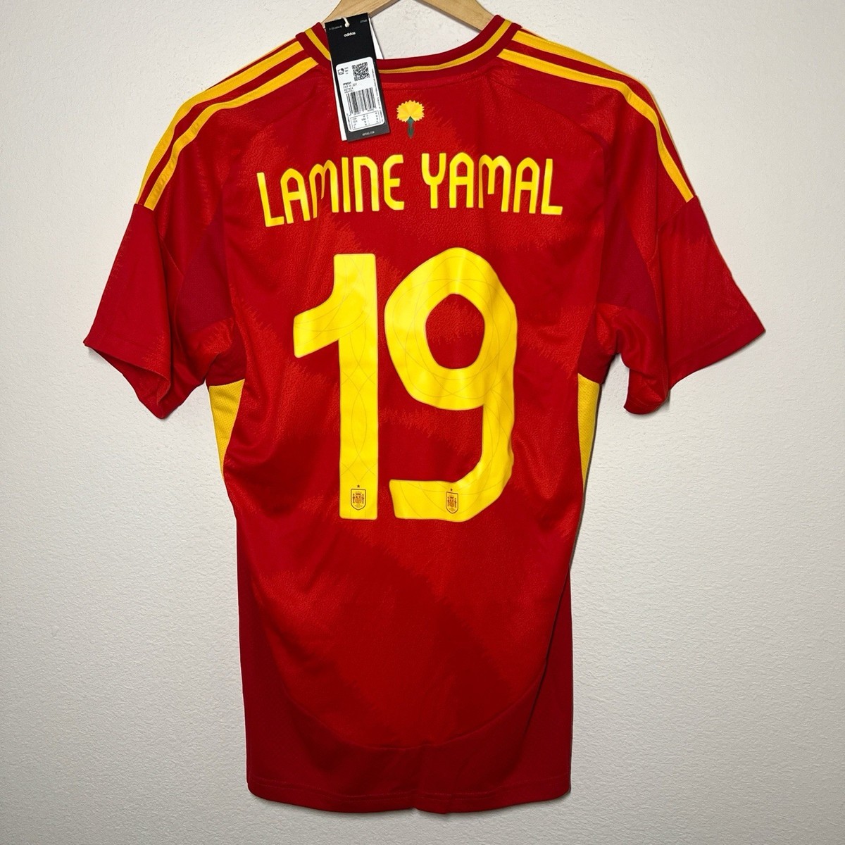 ユーロ決勝 オーセンティックユニフォーム ヤマル 2024 スペイン代表 24 Spain Lamine Yamal Euro 2024 Home Jersey | BRAND NEW Vintage