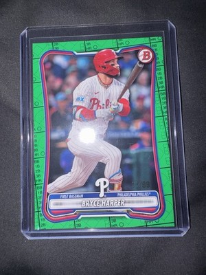 2026 Bowman Bryce Harper Green Pattern #/99 Phillies