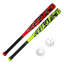 Juego de bate y pelota de plástico béisbol talla única ligero y duradero US NEW