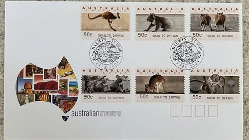 AUSTRALIA STAMPS DARWIN NT 2004 CROCODILE PICTORIAL POSTMARKS - Lot 2