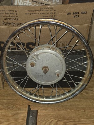 1960 60 BSA A10 Front Wheel Rim STRAIGHT (No Tire) 19''  Free Shipping