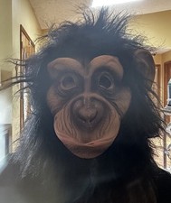 Gorilla Halloween Full Mask For Adult Costume Party Realistic Ape Monkey