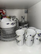 Eschenbach Porzellan Bavaria Germany Vintage Kaffee-Service Blumenmuster Set