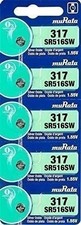 Murata 317 SR516SW Battery 1.55V Silver Oxide Watch Button Cell - Replaces...
