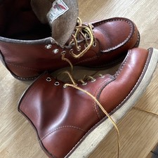 Red Wing Shoes Classic Moc Toe 875 Oro Leather Ankle Boots UK 8.5 US 9.5 D