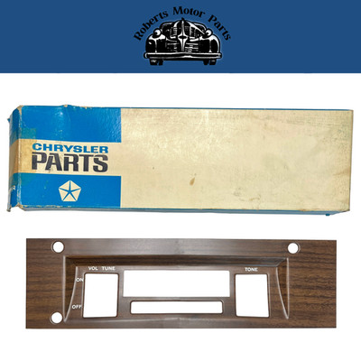 New Old Stock Radio Dash Panel for 1969 Charger Coronet Road Runner GTX #2927979